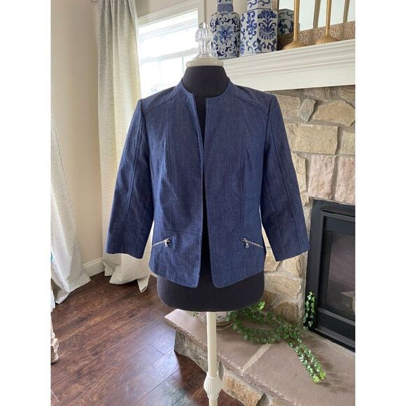 Roz and Ali Denim Blazer (Small) - Picture 1 of 4